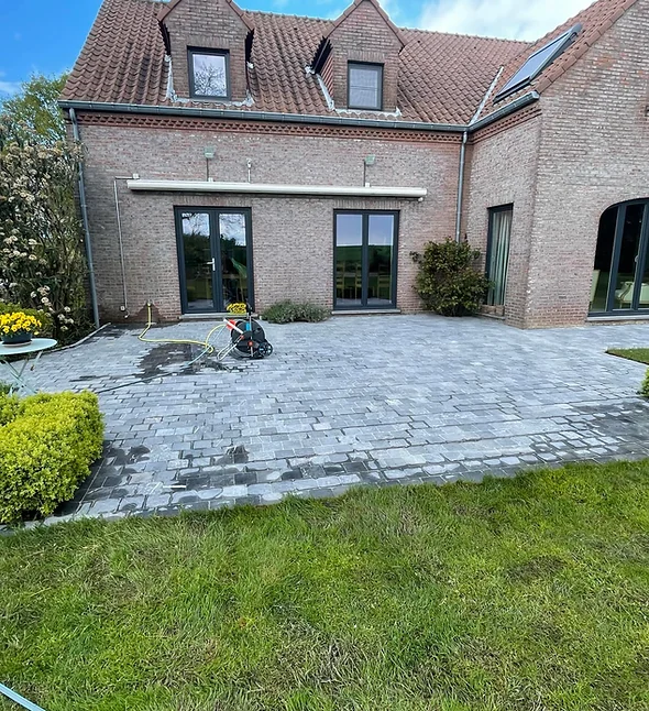 Nettoyage terrasse klinkers bois Liège Wavre